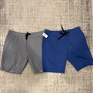 New Gray and Blue Shorts Set